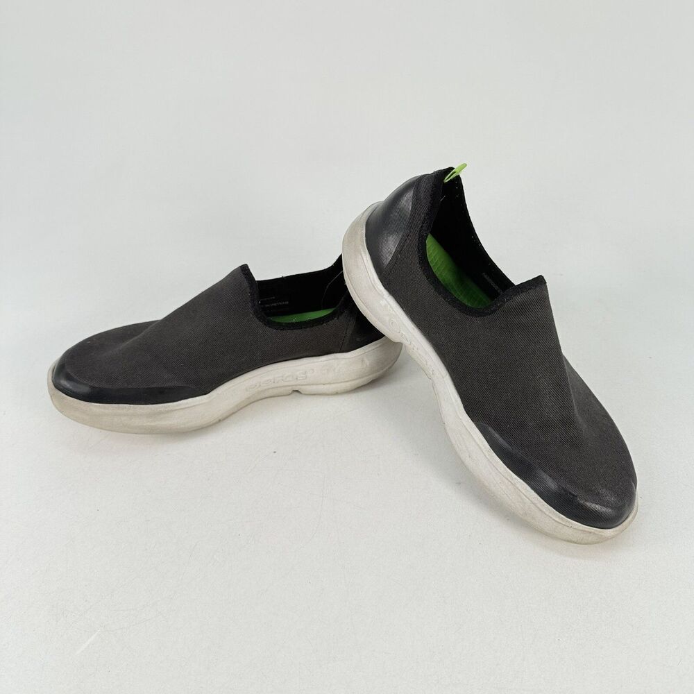 OOFOS Womens Sz 8 M Black OOmg 2 Huali Low Recovery Shoes eeZee Slip On Stretch